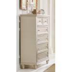 Celandine Upholstered Chest - Silver